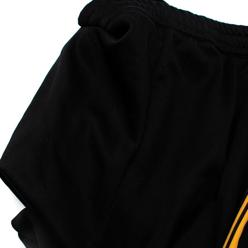 Stella McCartney Black Yellow Stripe Track Pants For Sale 3