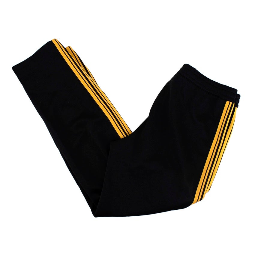 Stella McCartney Black Yellow Stripe Track Pants For Sale