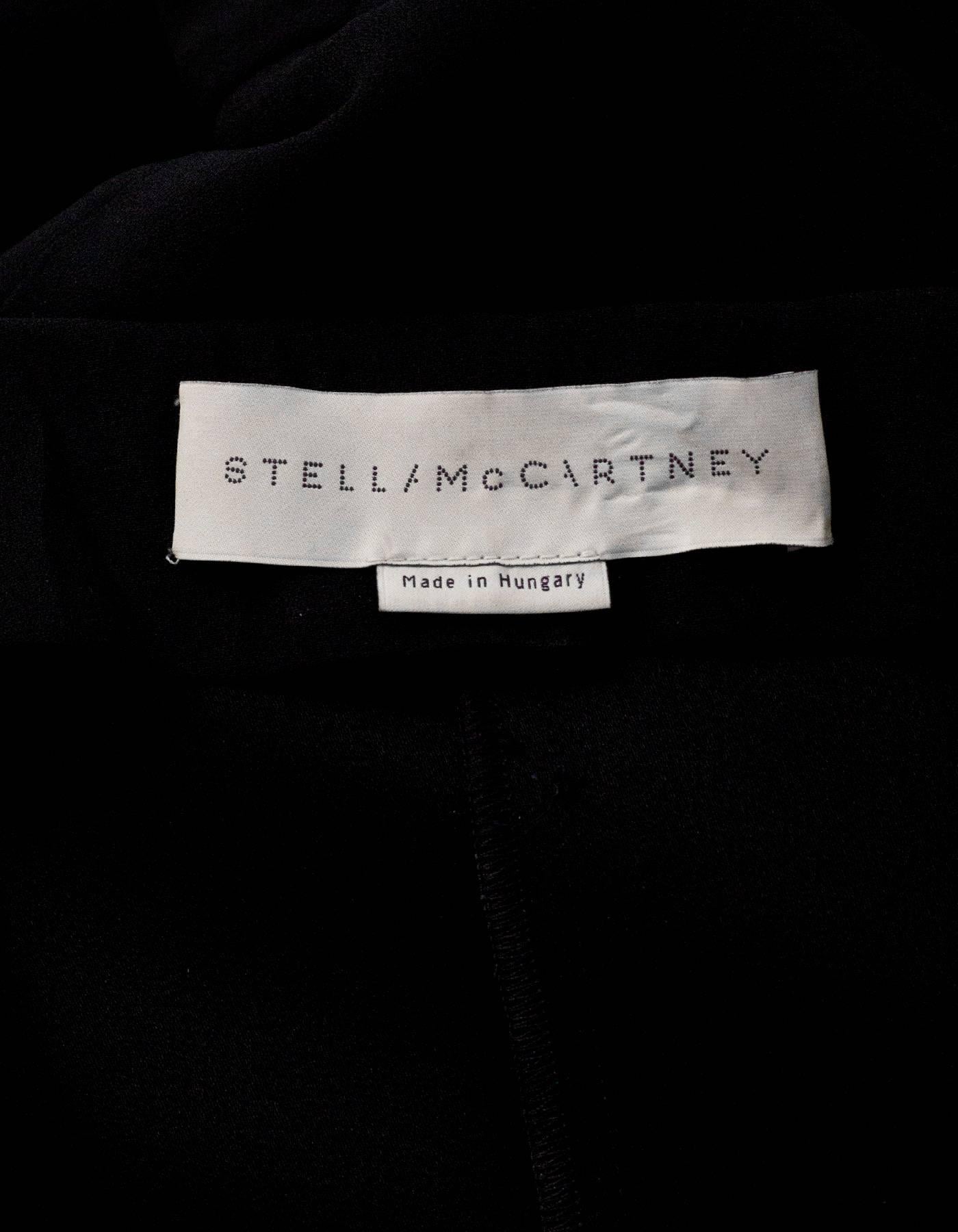 Women's Stella McCartney Black Zip Front Tunic Sz IT38