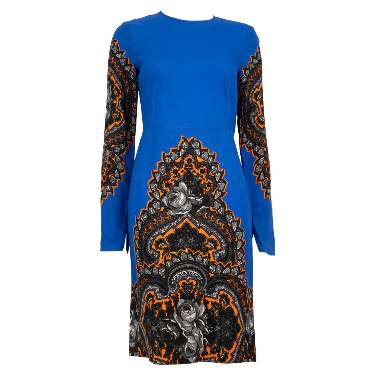 Stella McCartney Blue Abstract Floral Dress Size S