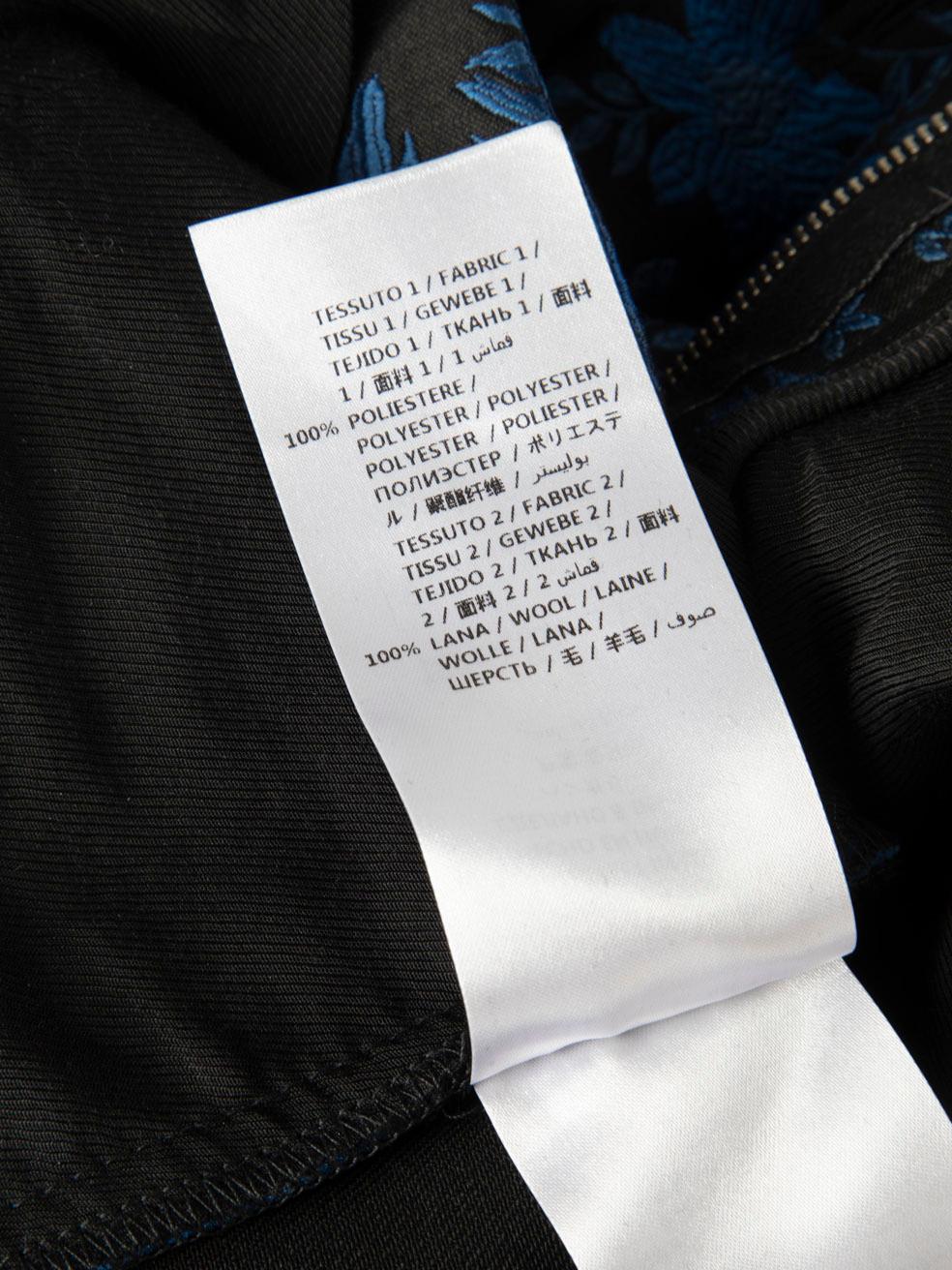 Pantalon à fleurs bleu et noir Stella McCartney Taille XS en vente 1