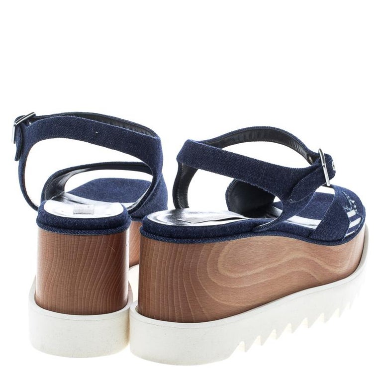 stella mccartney denim sandals
