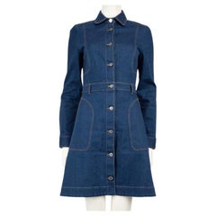 Stella McCartney Blue Denim Knee Length Dress Size M