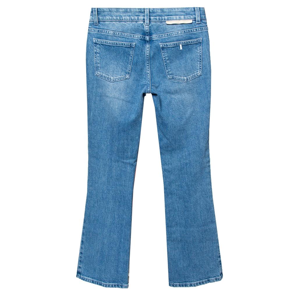 Made from cotton and elastane, these flared jeans from Stella McCartney will be a perfect addition to your denim collection. They carry pockets, front fastening, and detailing of an embroidered palm tree. This creation is a buy you will want to wear