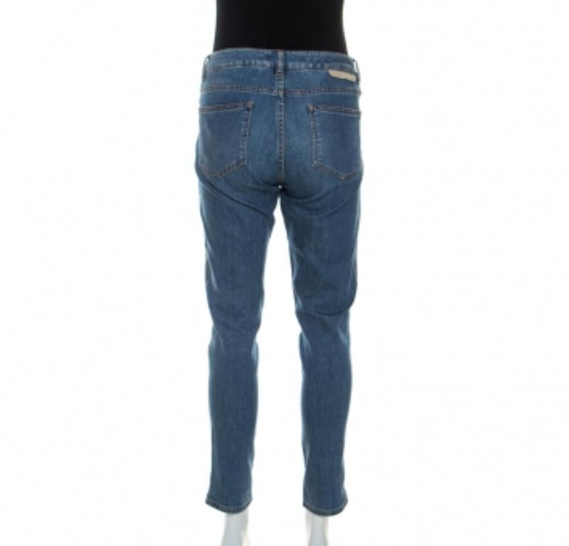 Stella McCartney - Jeans Slim Fit in denim blu M. In condizioni buone in vendita a Dubai, Al Qouz 2
