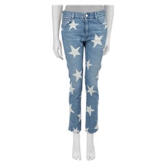 Stella McCartney Blue Denim Star Print Jeans Size S