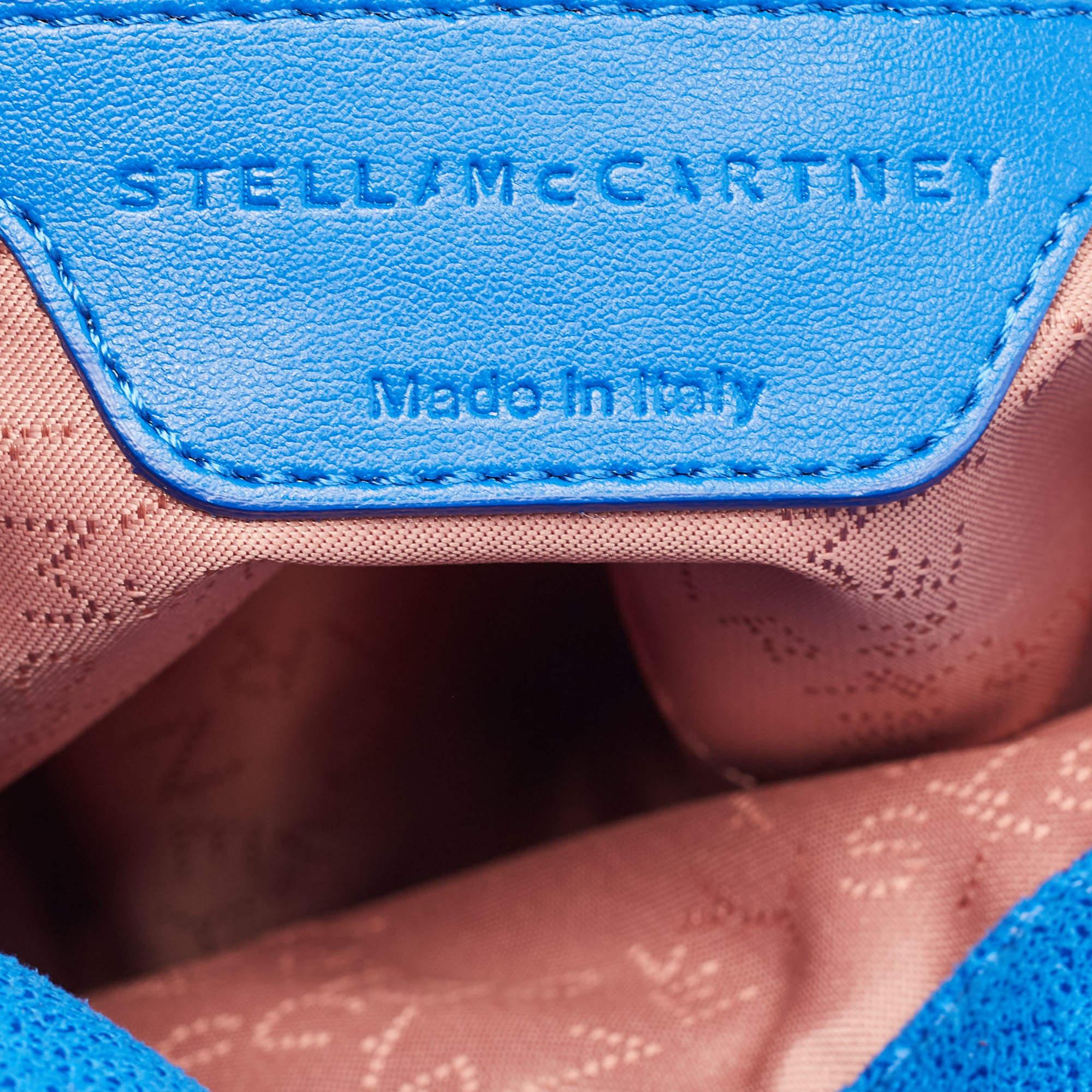 Stella McCartney Blue Faux Leather Mini Falabella Crossbody Bag 5