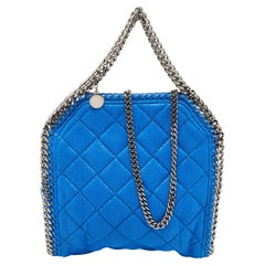 Stella McCartney - Mini sac à bandoulière Falabella en simili cuir bleu
