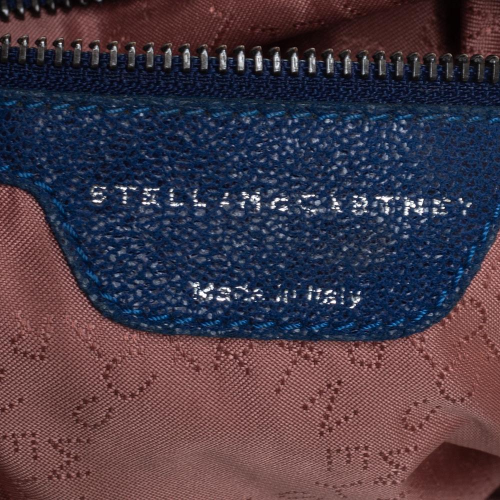 Stella McCartney Blue Faux Leather Small Falabella Tote 2