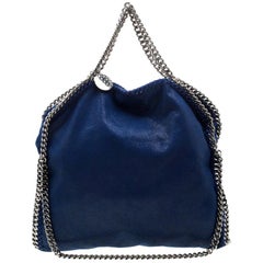 Stella McCartney Blue Faux Leather Small Falabella Tote