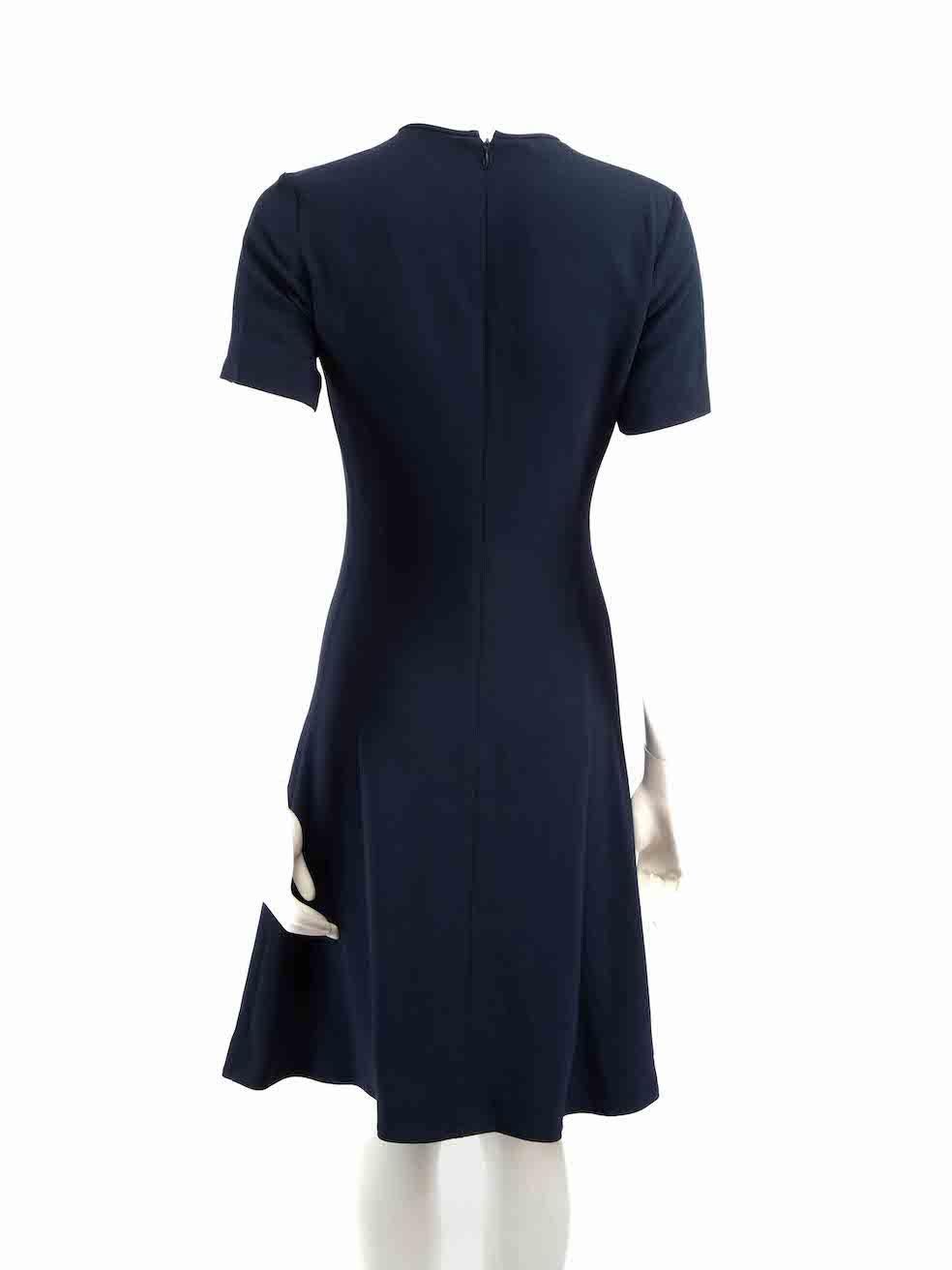 Stella McCartney Blue Flared Skirt Dress Size XXS In Good Condition For Sale In London, GB