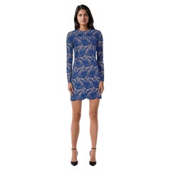 Stella McCartney Blue Lace Long Sleeves Dress Size S