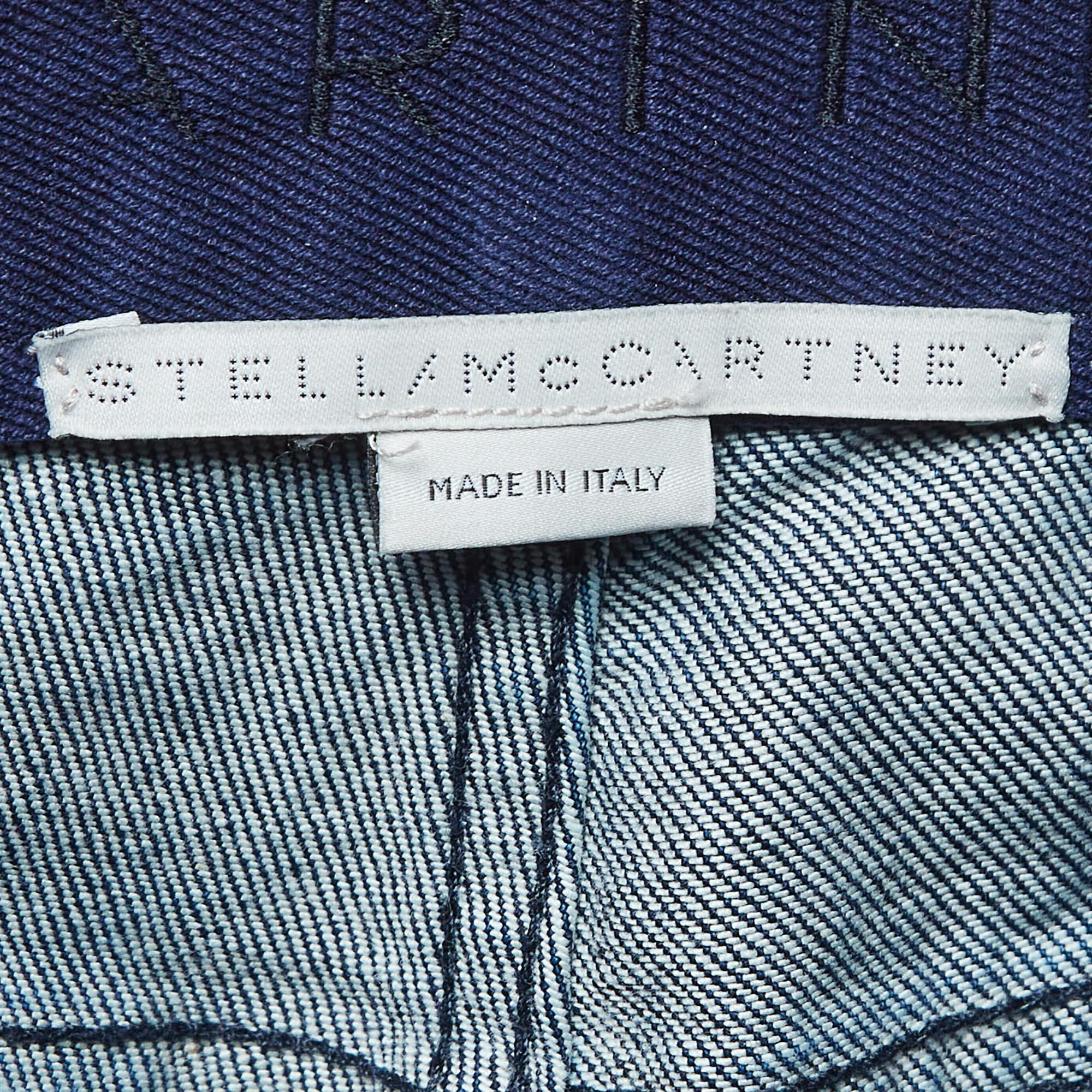 Stella McCartney Blue Logo Printed Denim Jeans M Waist 27