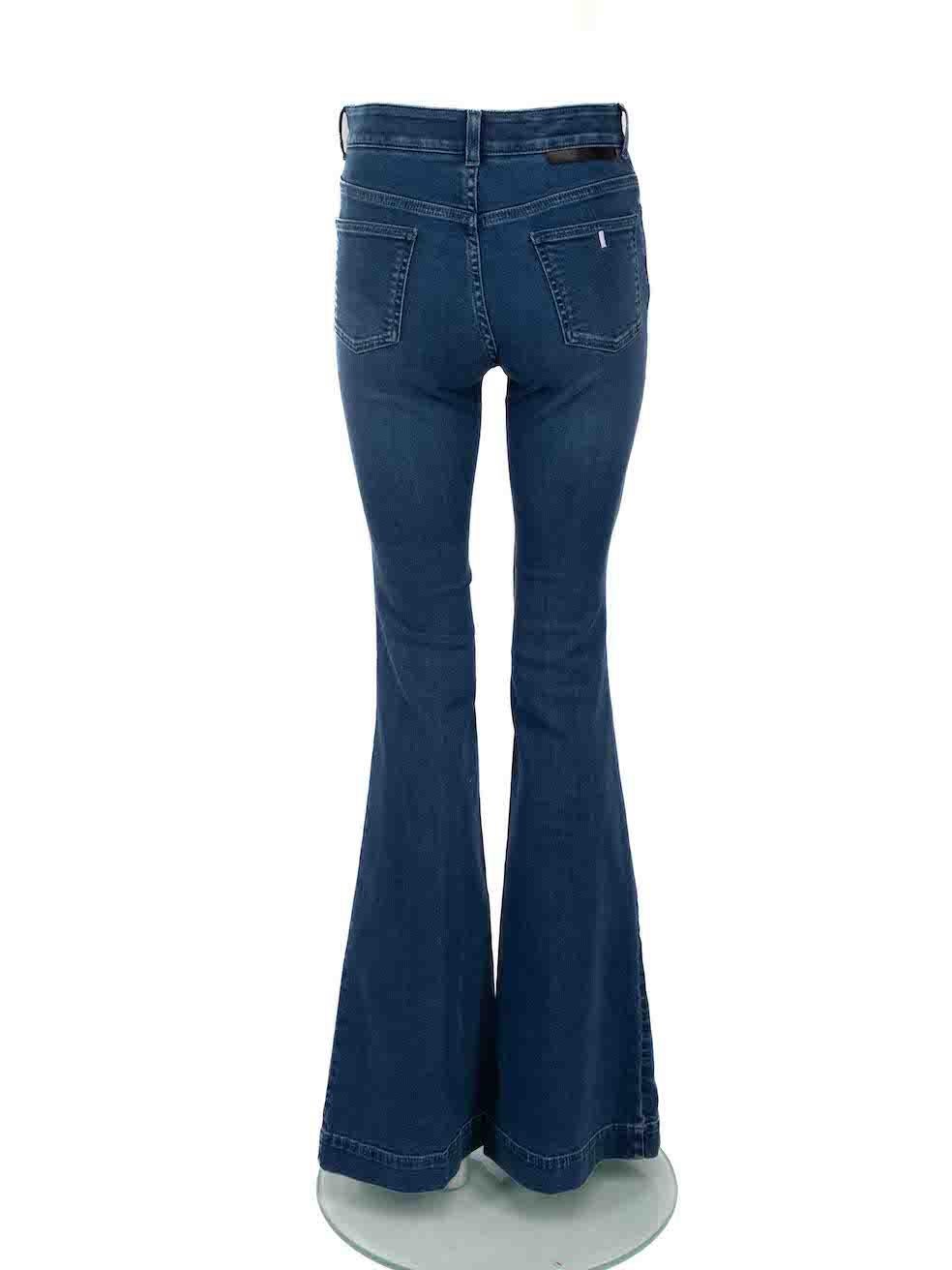 Stella McCartney Blue Mid-Rise Bootcut Jeans Size M In Excellent Condition In London, GB