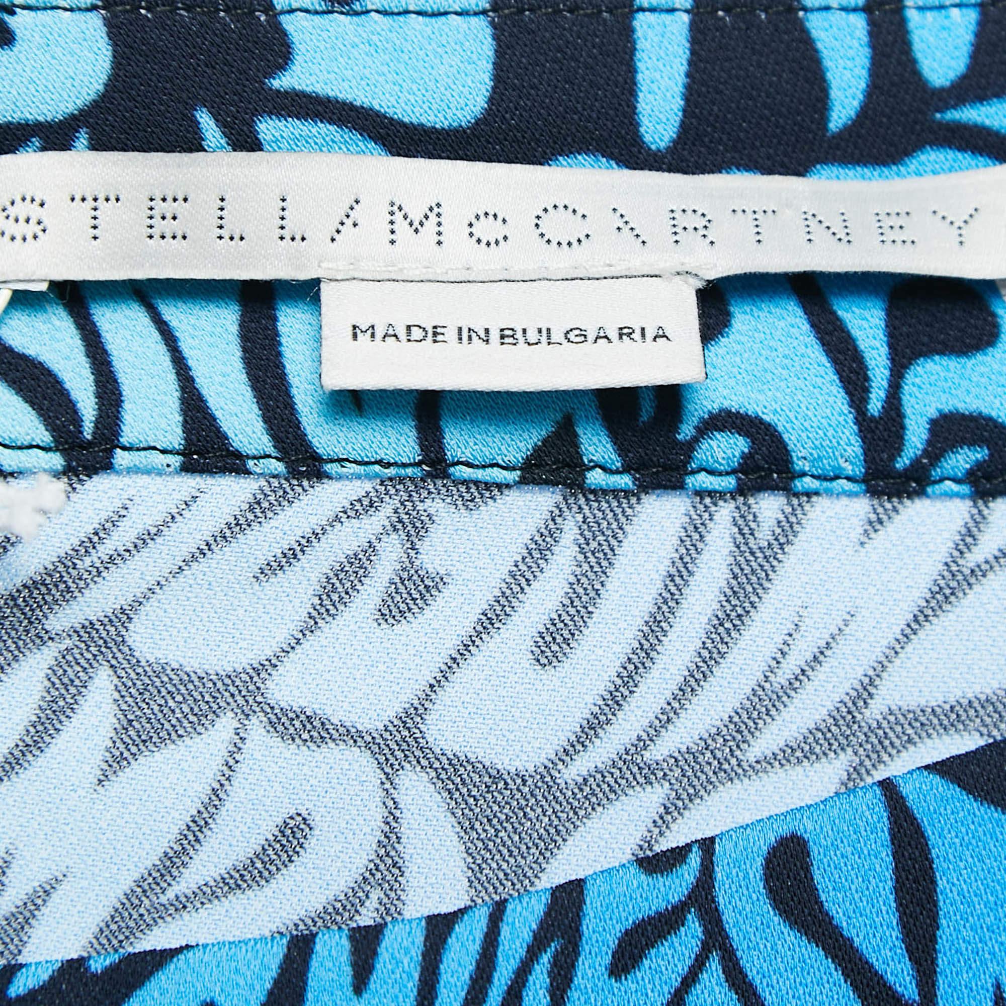 De las mujeres Stella McCartney Falda Midi Estampada Azul S en venta