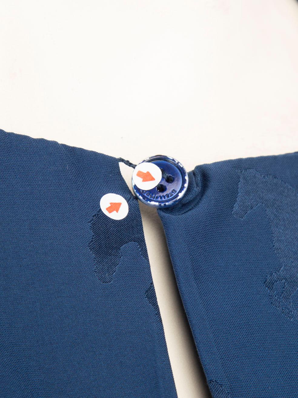 Stella McCartney, camicetta in seta blu con stampa di cavalli, taglia M. In condizioni buone a London, GB