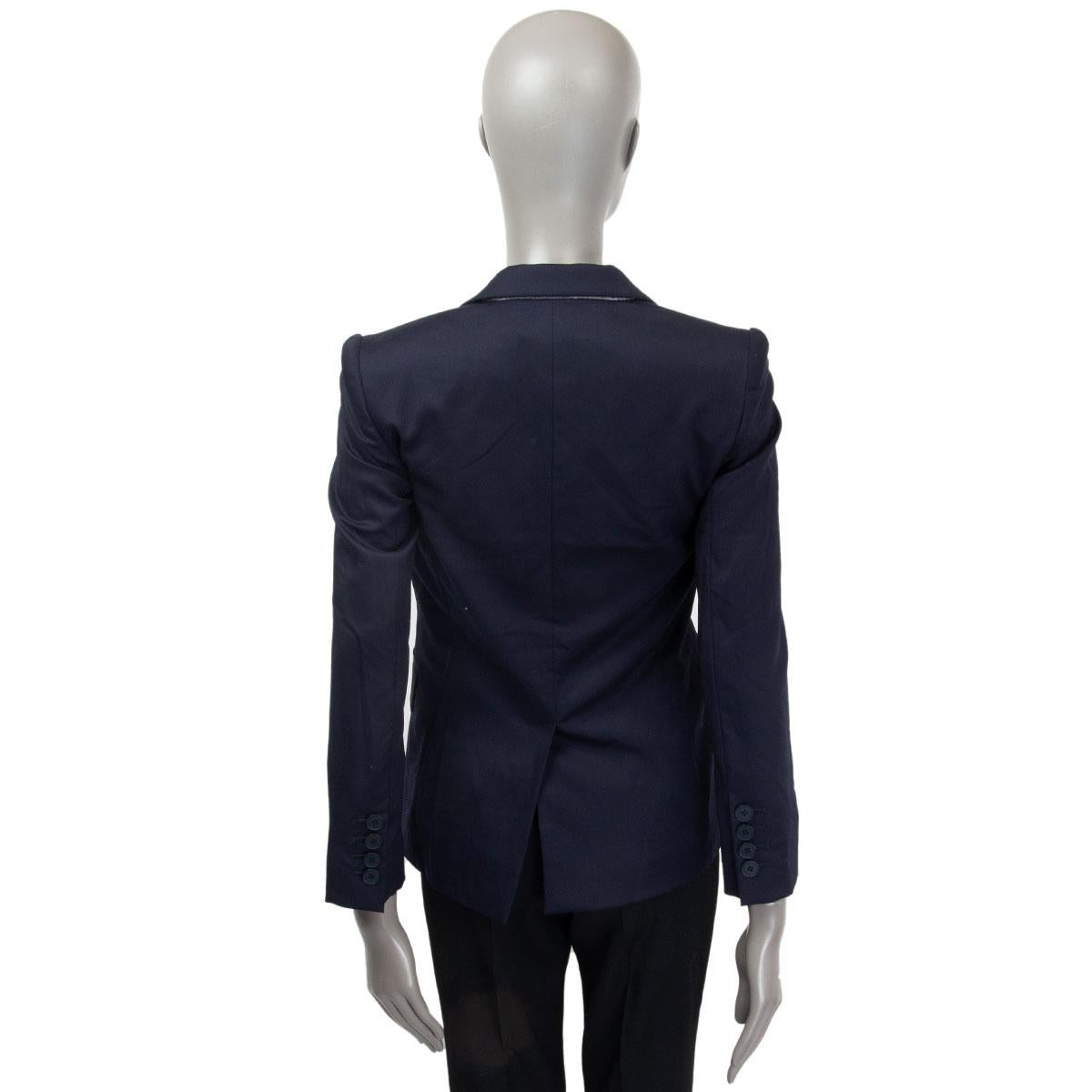 blue single button blazer