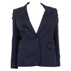 STELLA MCCARTNEY blauer Wollblazer MIT SINGLE BUTTON 36 XXS