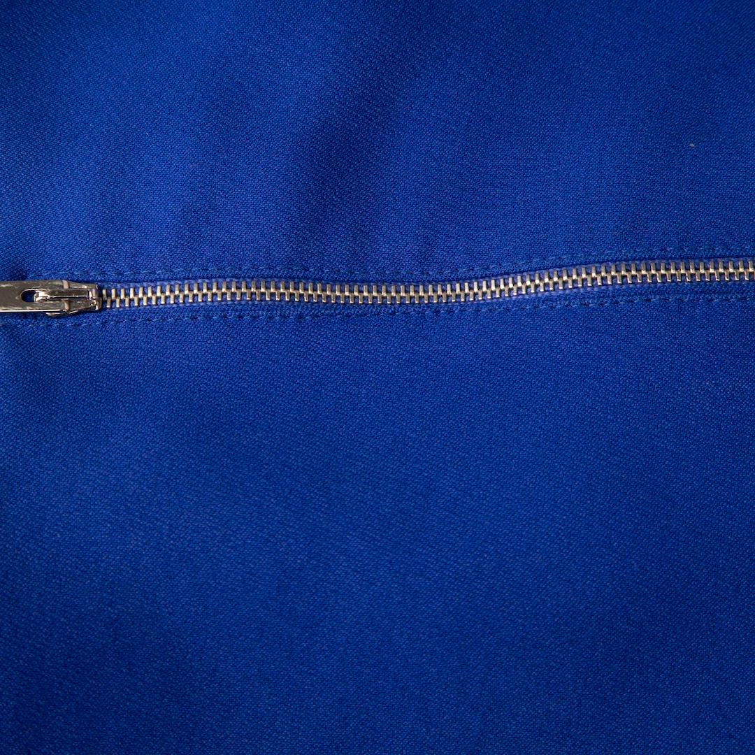 Stella McCartney Blue Zip Detail Short Dress Size XS In Good Condition For Sale In London, GB