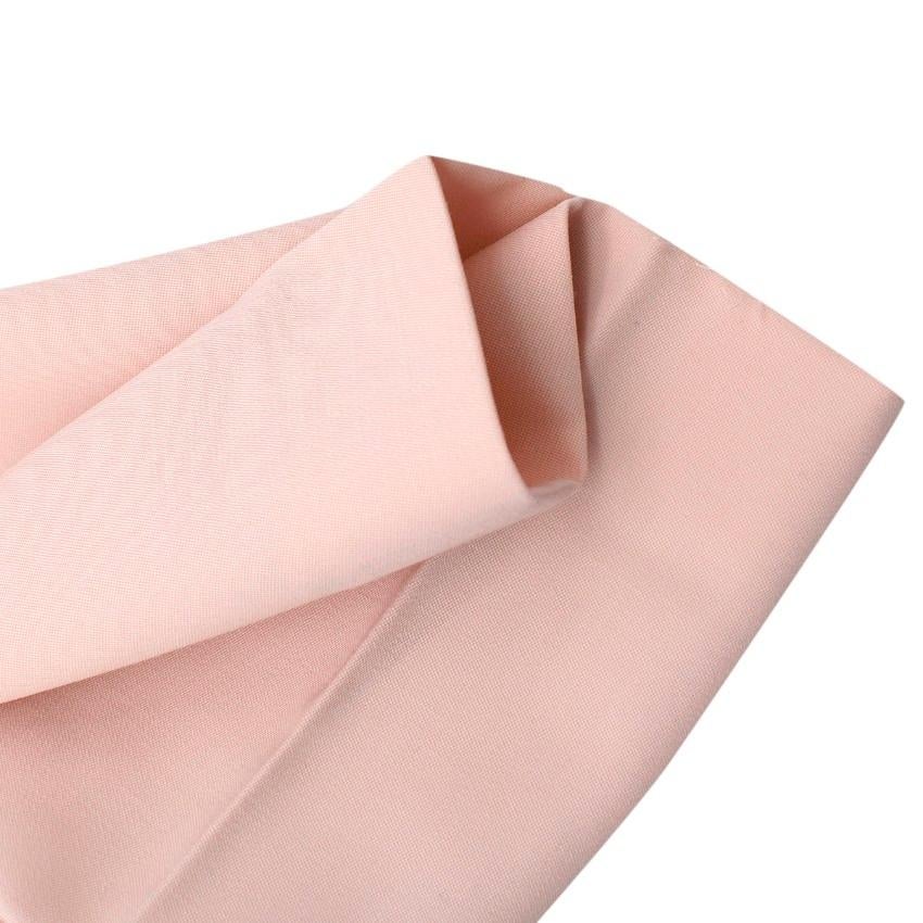Women's Stella McCartney Blush Pink Wool Tailored Trousers For Sale