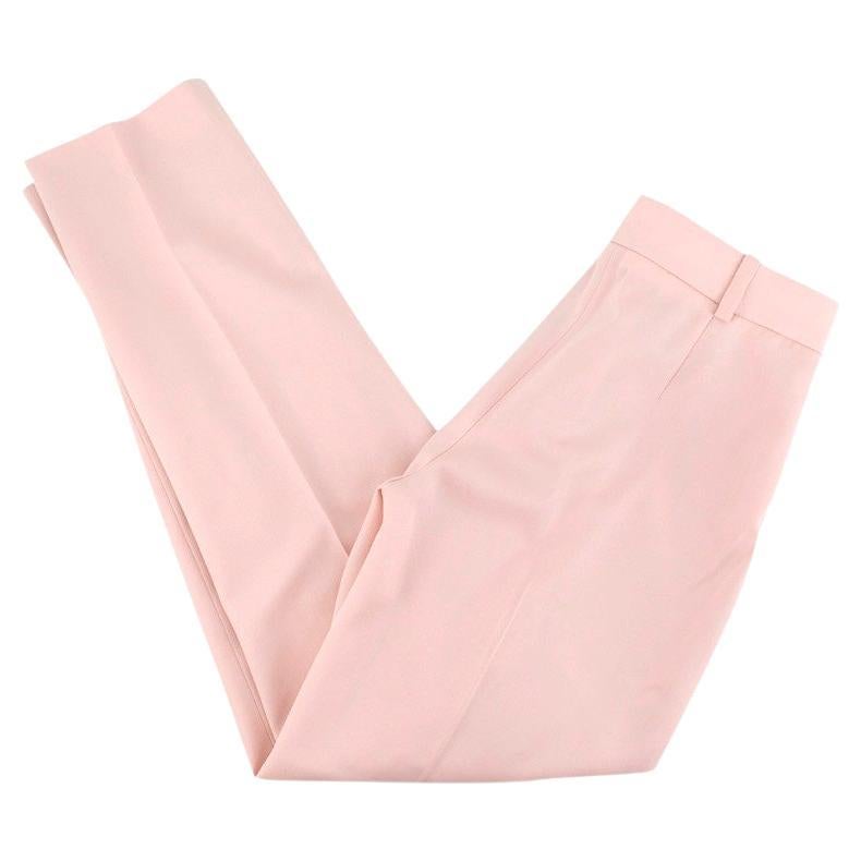 Stella McCartney Blush Pink Wool Tailored Trousers For Sale