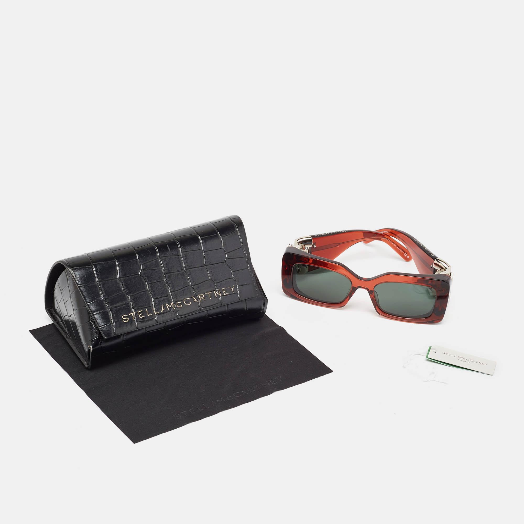 Women's Stella McCartney Brown/Black SC400461 Falabella Square Sunglasses