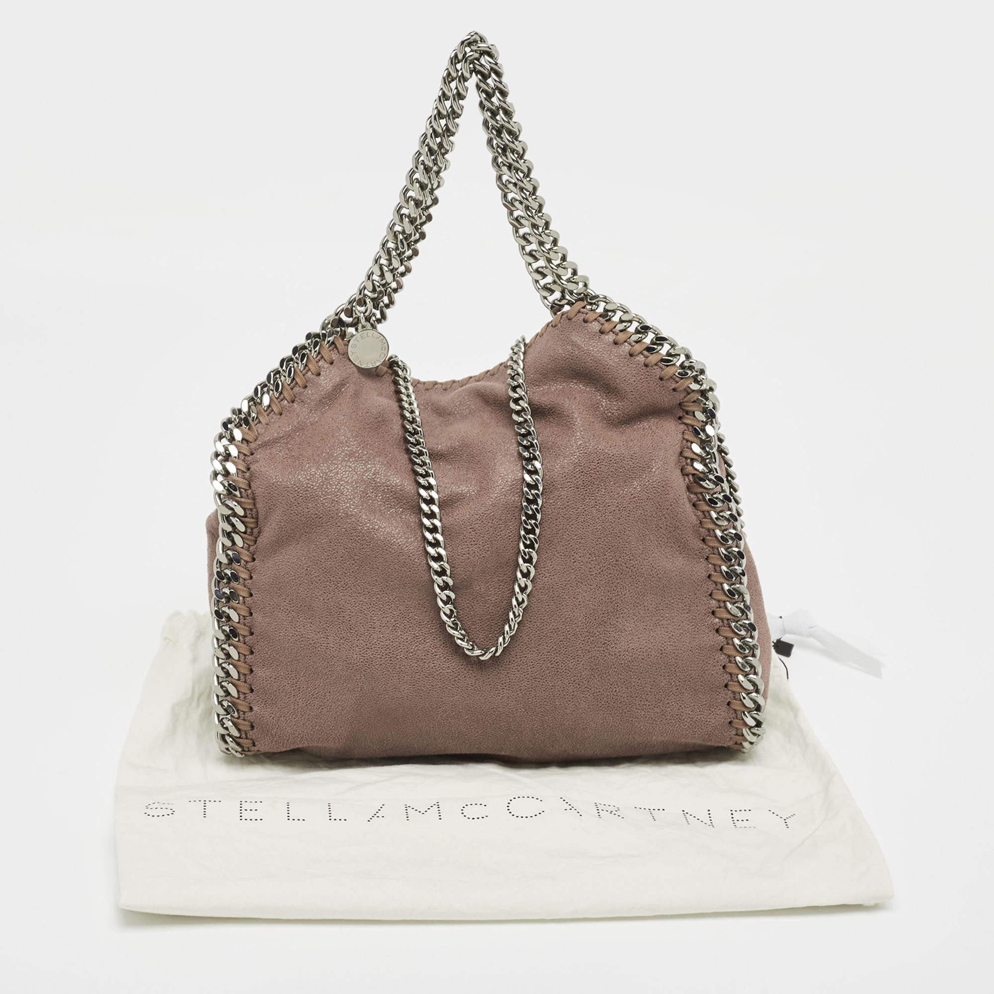 Stella McCartney Brown Faux Suede Mini Falabella Tote 4