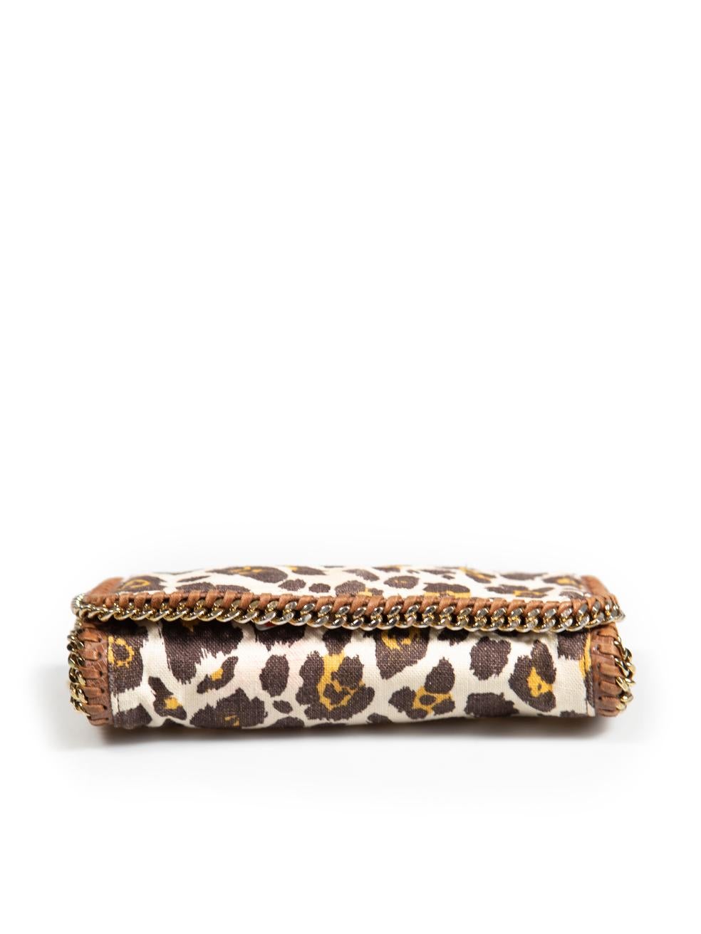 Stella McCartney Brown Leopard Mini Crossbody Tasche Damen im Angebot