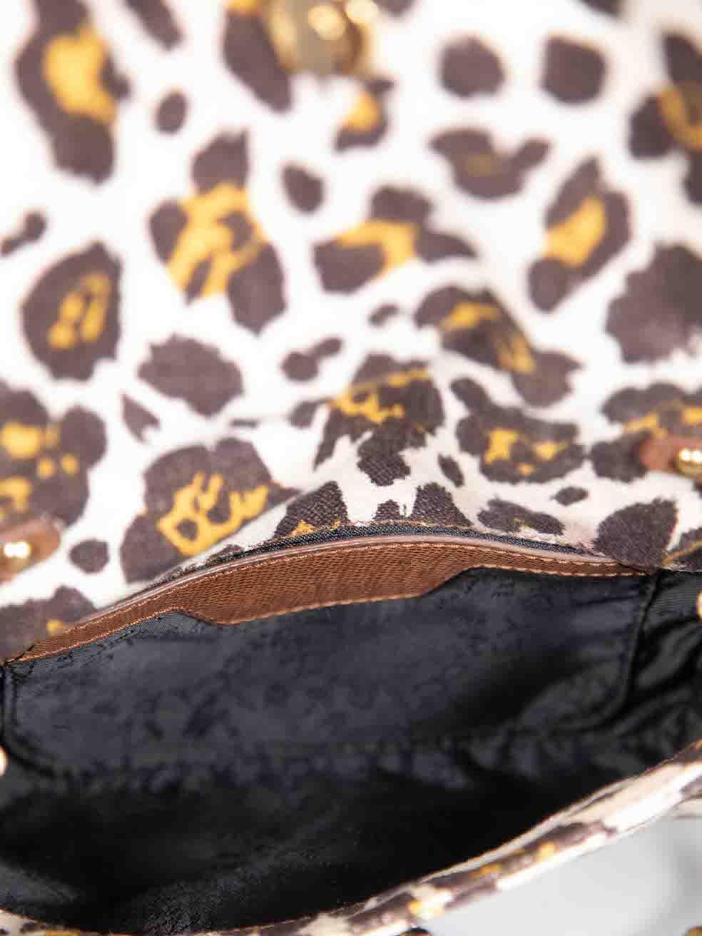 Stella McCartney Brown Mini Crossbody Bag en léopard en vente 1
