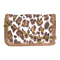 Stella McCartney Mini Crossbody marrone leopardato