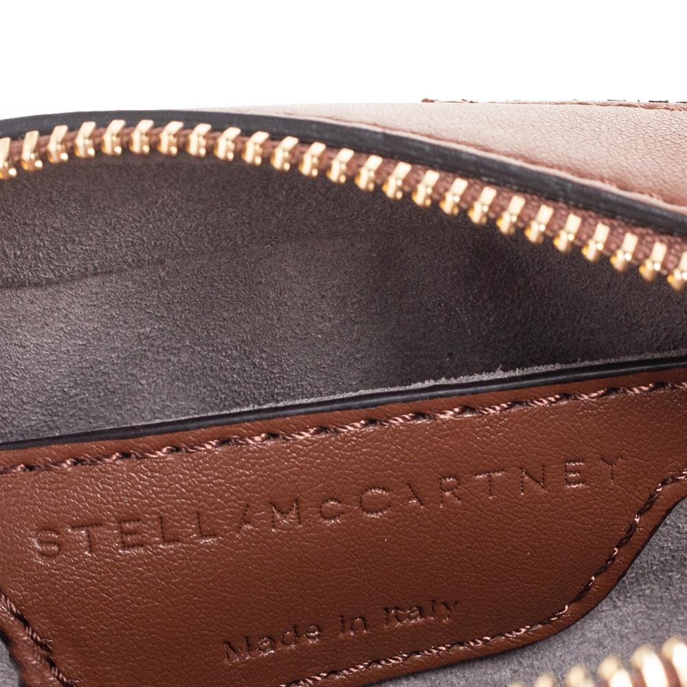 Stella McCartney Brown Quilted Leather Stella Star Crossbody Bag 7