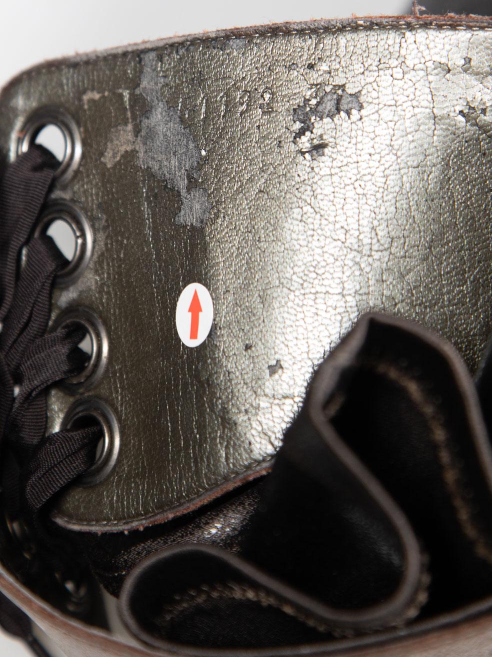 Stella McCartney Brown Bottes à talons hauts et à bouts carrés Taille IT 37 en vente 6