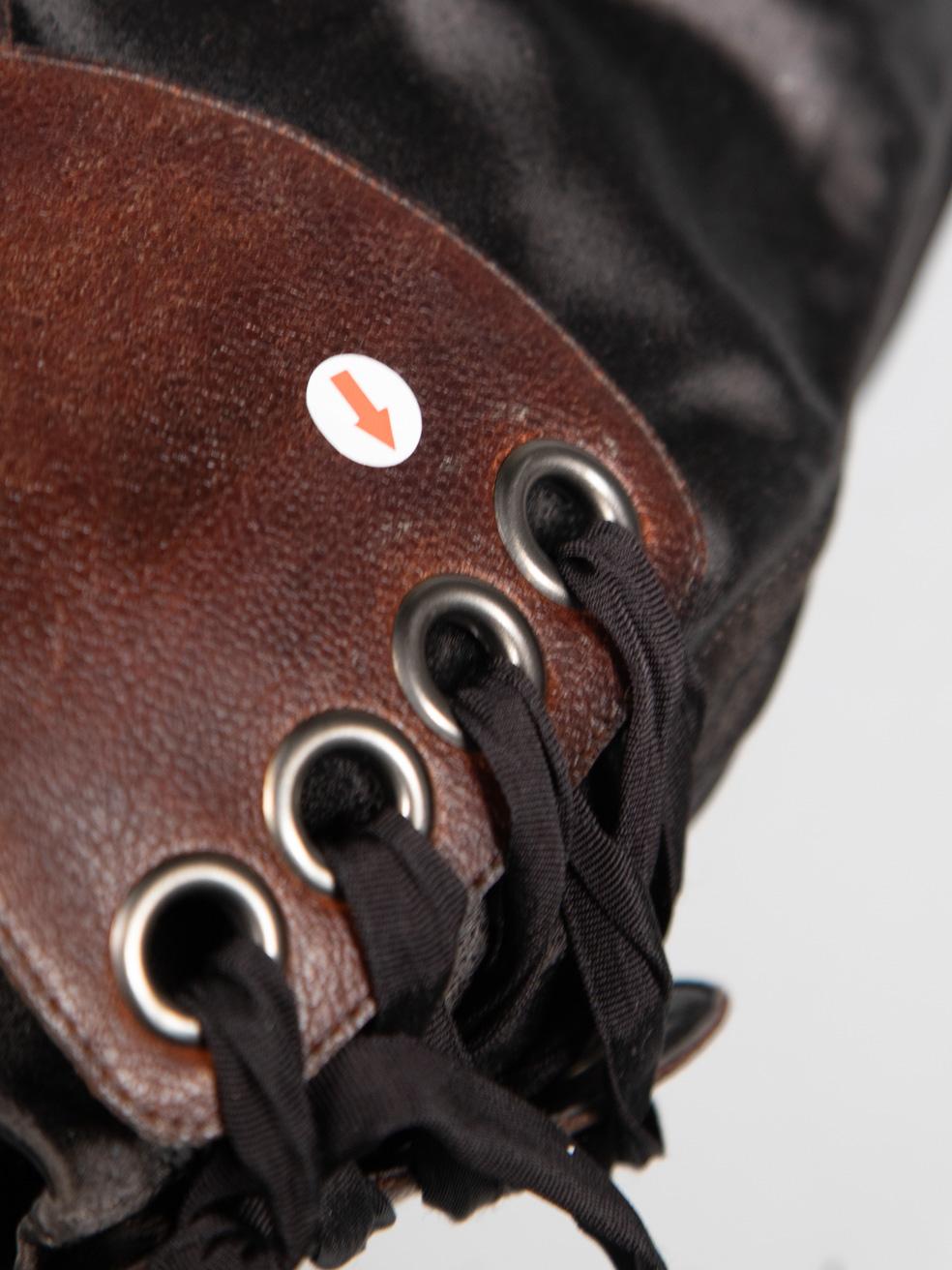 Stella McCartney Brown Bottes à talons hauts et à bouts carrés Taille IT 37 en vente 8