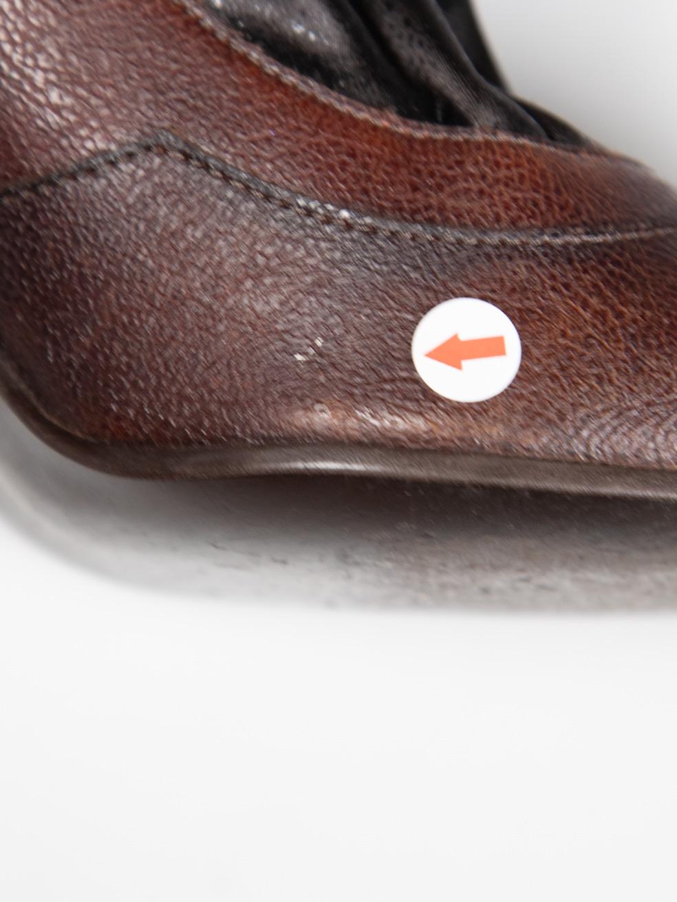 Stella McCartney Brown Bottes à talons hauts et à bouts carrés Taille IT 37 en vente 10