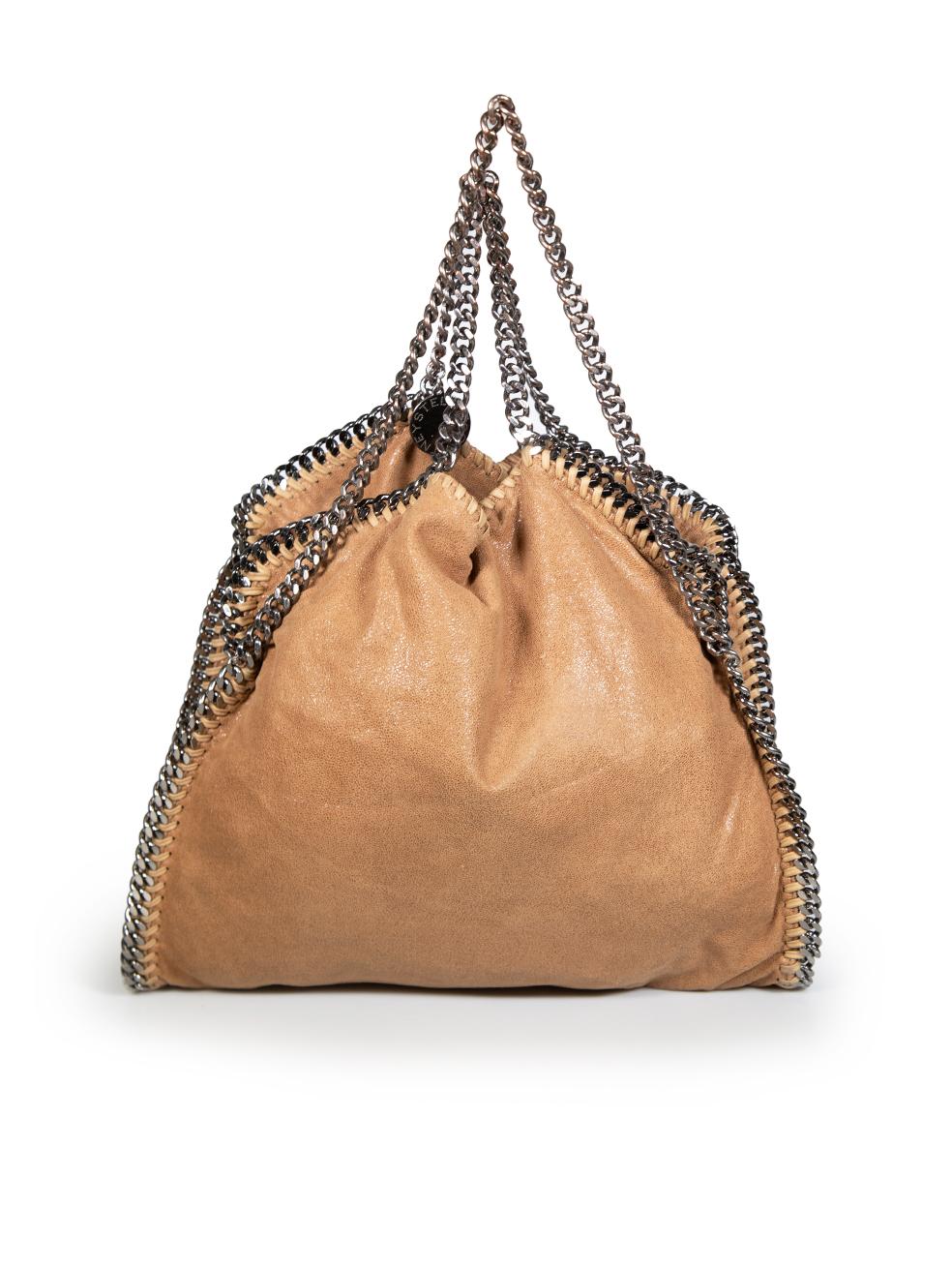 Stella McCartney Brown Vegan Leather Falabella Bag In Good Condition In London, GB