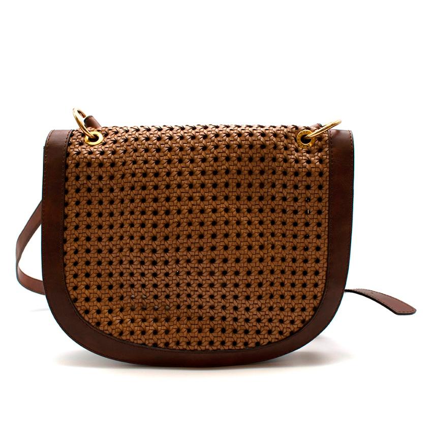 Stella McCartney Braune geflochtene Alexa-Tasche aus Leder für Vegetarianen für Damen oder Herren