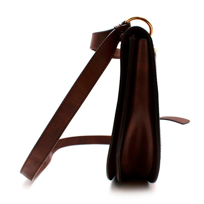 Stella McCartney Braune geflochtene Alexa-Tasche aus Leder für Vegetarianen 5