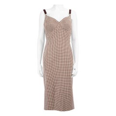 Stella McCartney Burgundy Checkered Dress Size XL Stella McCartney Burgundy Checkered Dress Size XL