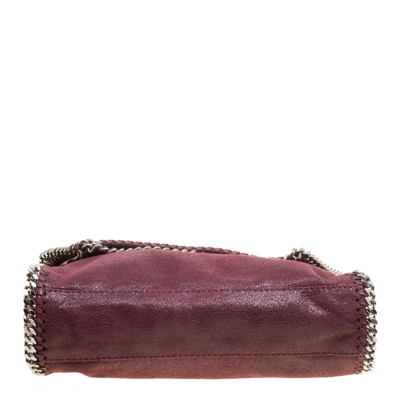 Women's Stella McCartney Burgundy Faux Leather Falabella Shoulder Bag