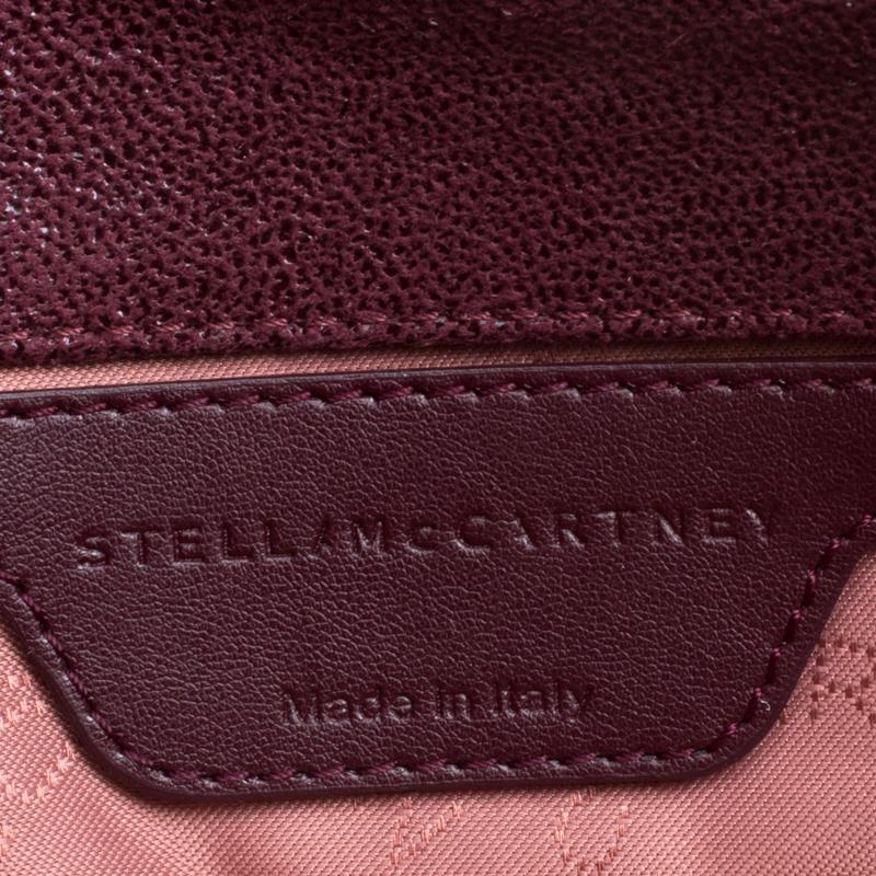 Stella McCartney Burgundy Faux Leather Falabella Shoulder Bag 2