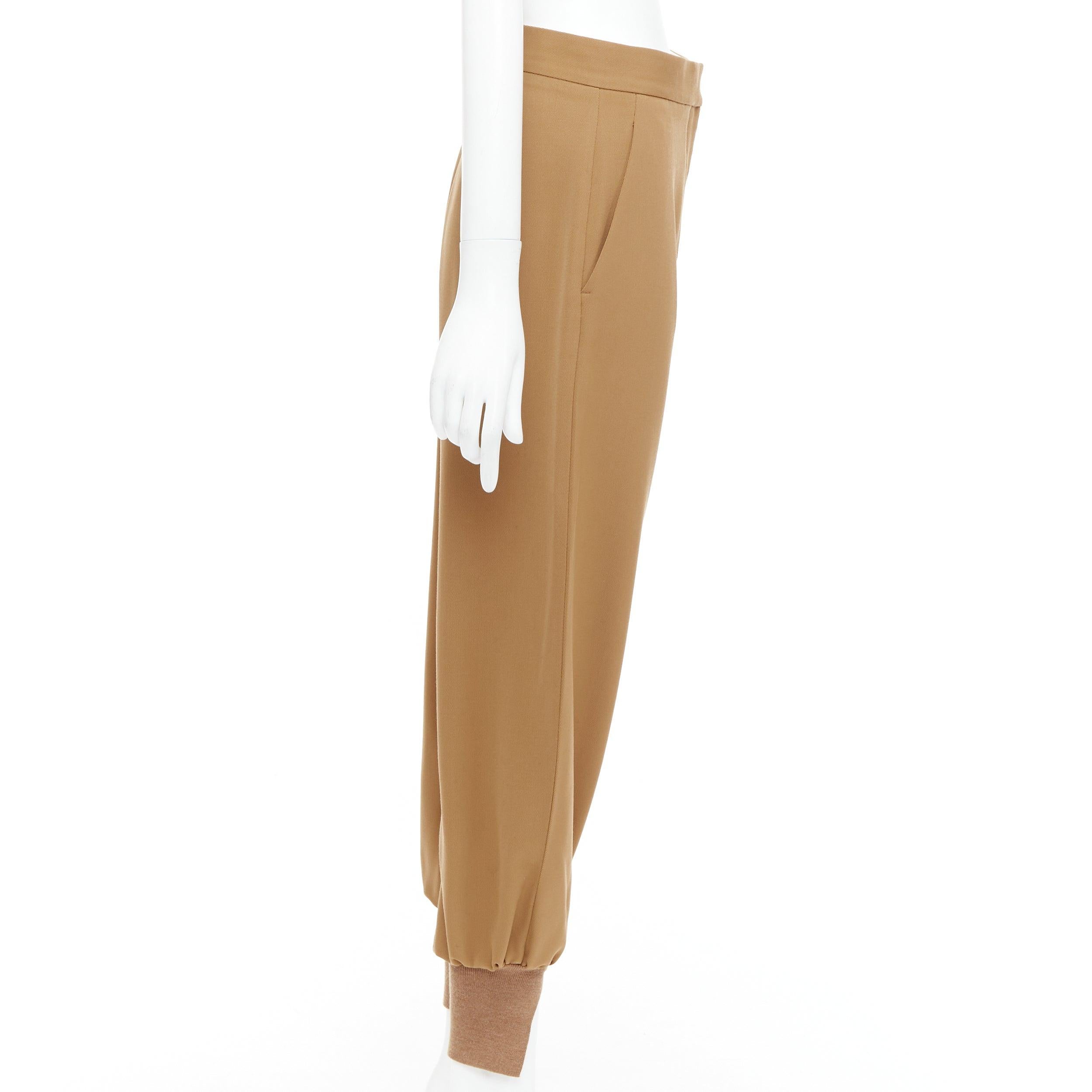 STELLA MCCARTNEY Pantalon effilé à ourlet côtelé et ballons IT36 XXS Bon état - En vente à Hong Kong, NT