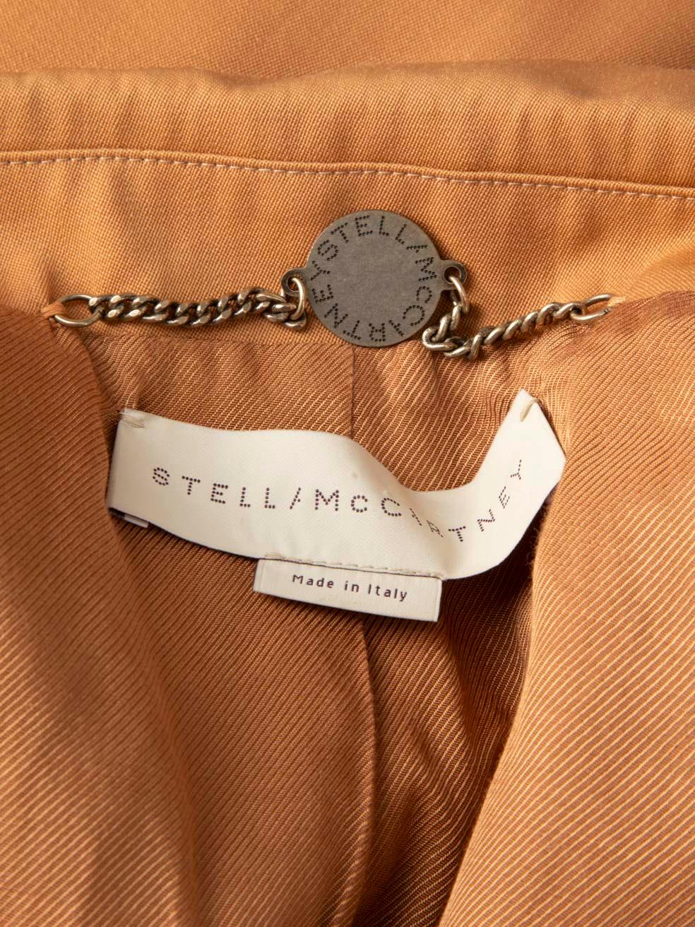 Women's Stella McCartney Camel Single Breasted Blazer Size L
