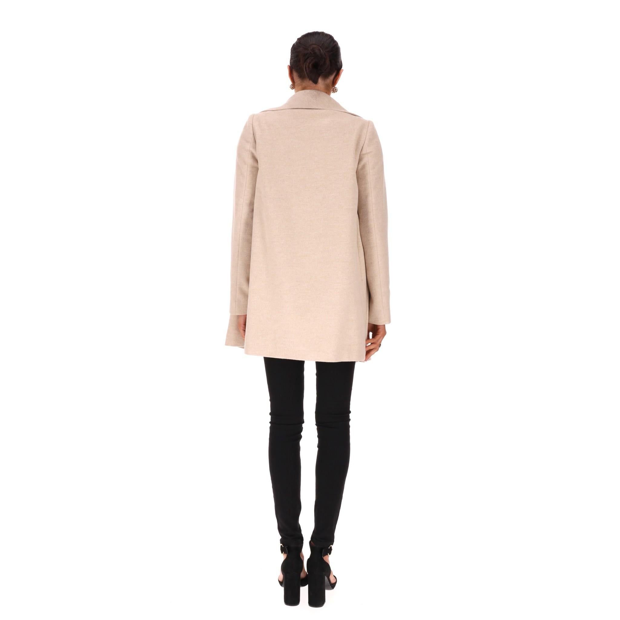 Stella McCartney Cashmere & Wool A-Line Coat In Excellent Condition In London, GB