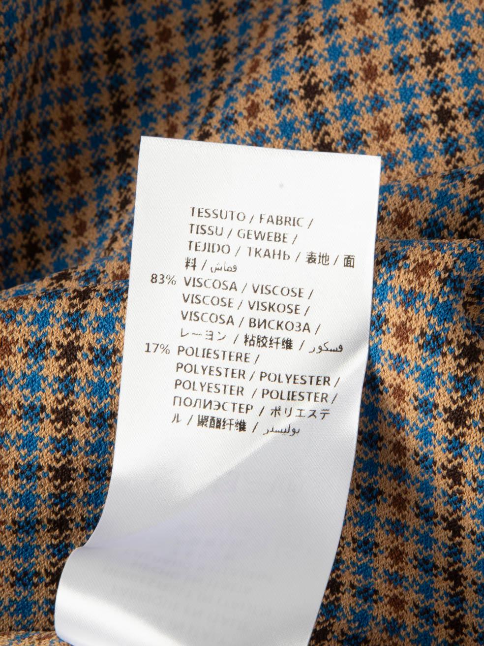 Pantaloni affusolati a scacchi Stella McCartney Taglia XXS in vendita 1