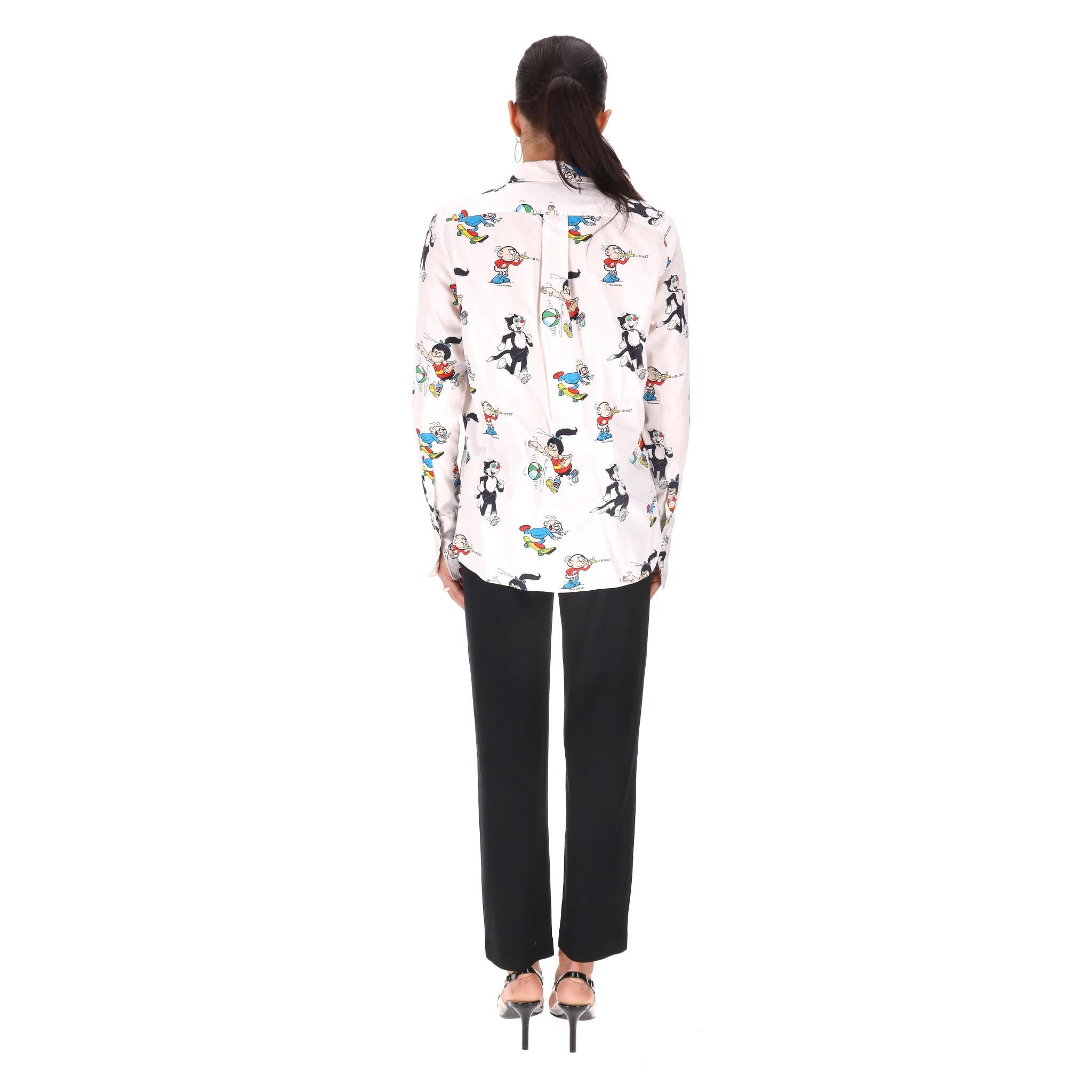 Camicia in cotone con stampa a fumetti di Stella McCartney In condizioni buone in vendita a London, GB