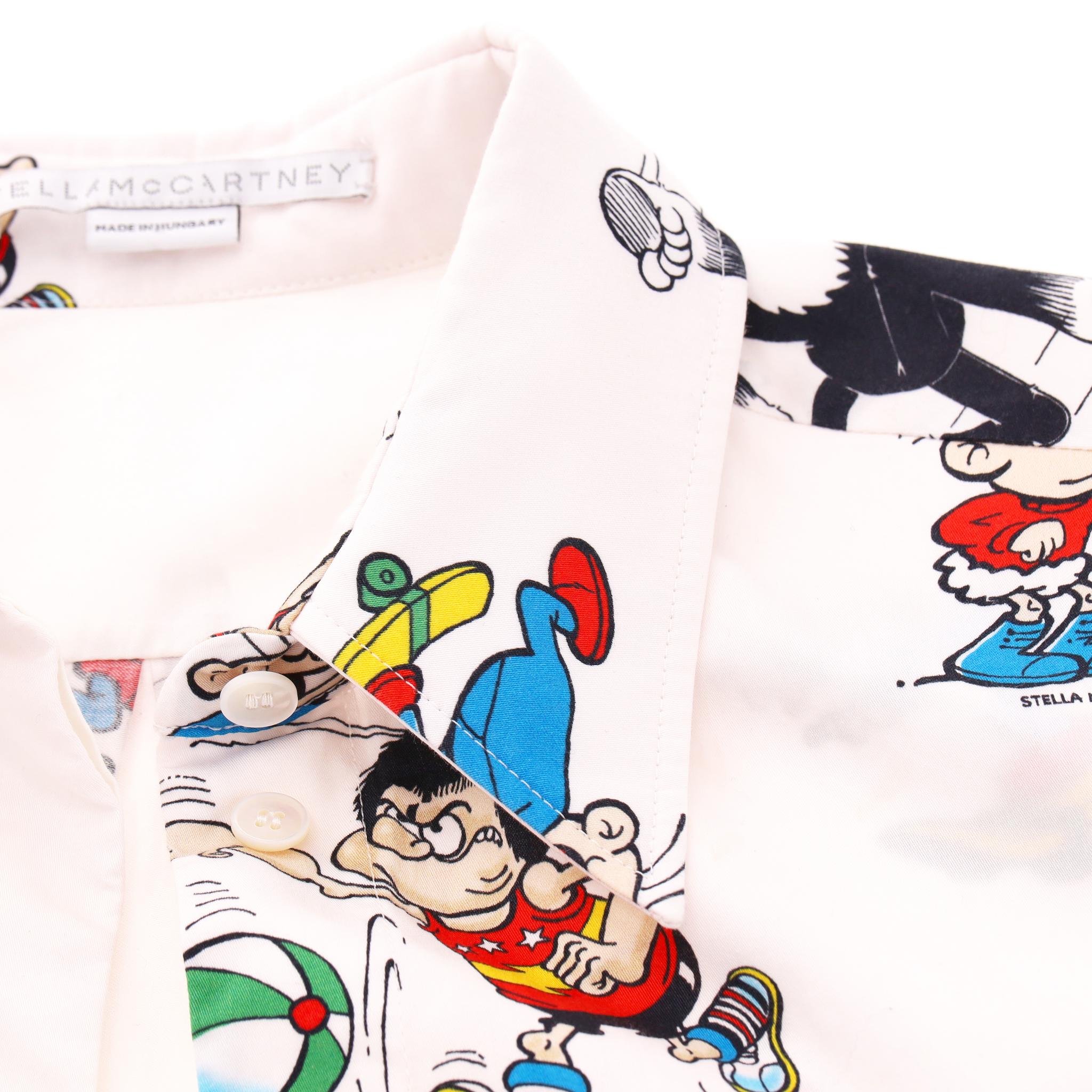 Donna Camicia in cotone con stampa a fumetti di Stella McCartney in vendita