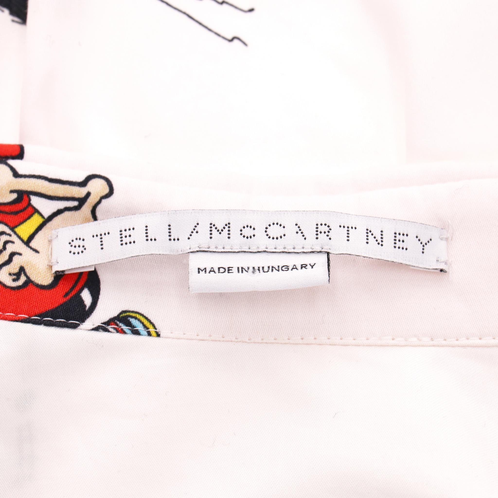 Camicia in cotone con stampa a fumetti di Stella McCartney in vendita 2