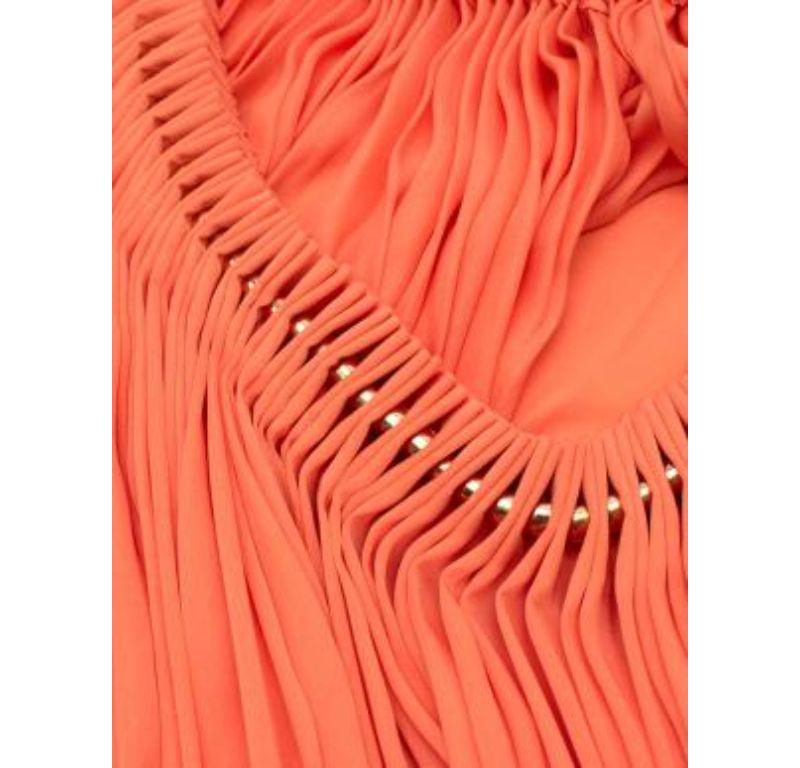 Stella McCartney Coral Pleated Trapeze Dress In Excellent Condition For Sale In London, GB