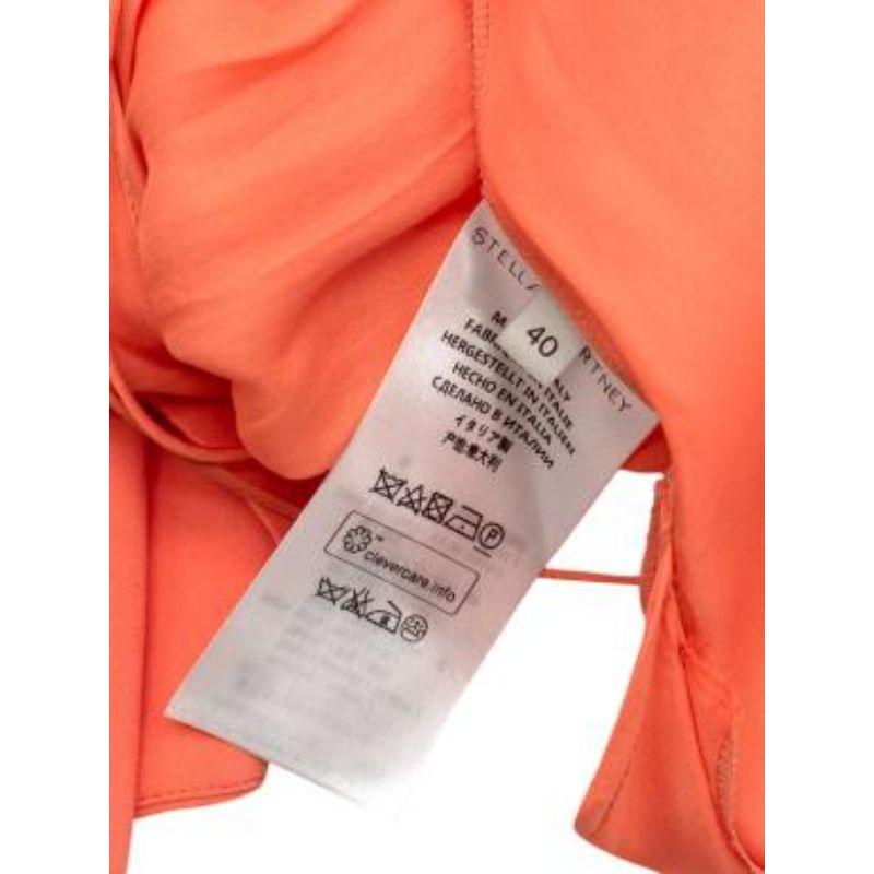 Women's Stella McCartney Coral Pleated Trapeze Dress For Sale