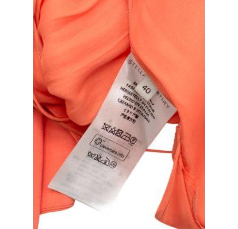 Women's Stella McCartney Coral Pleated Trapeze Dress For Sale
